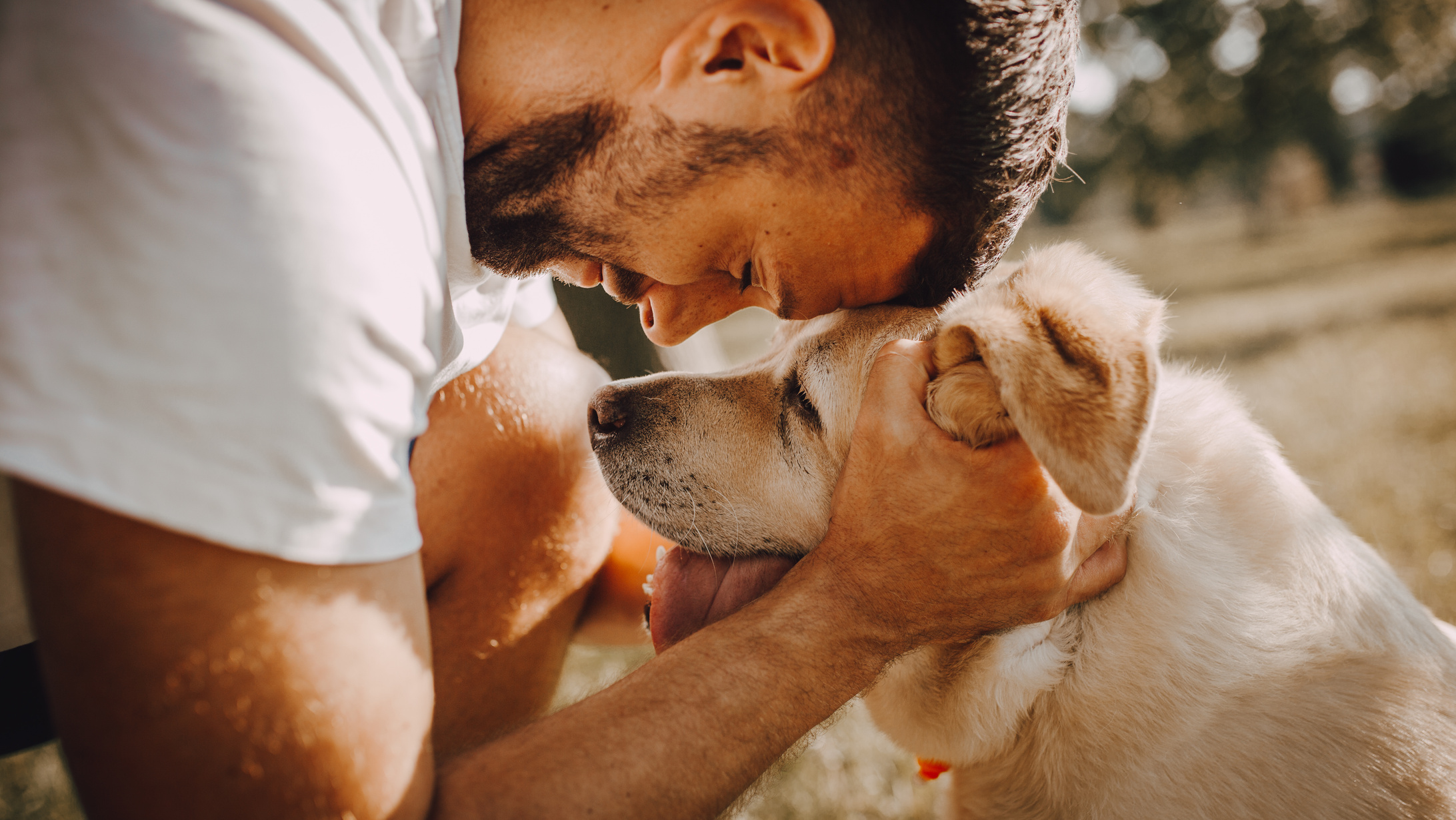 Man with dog